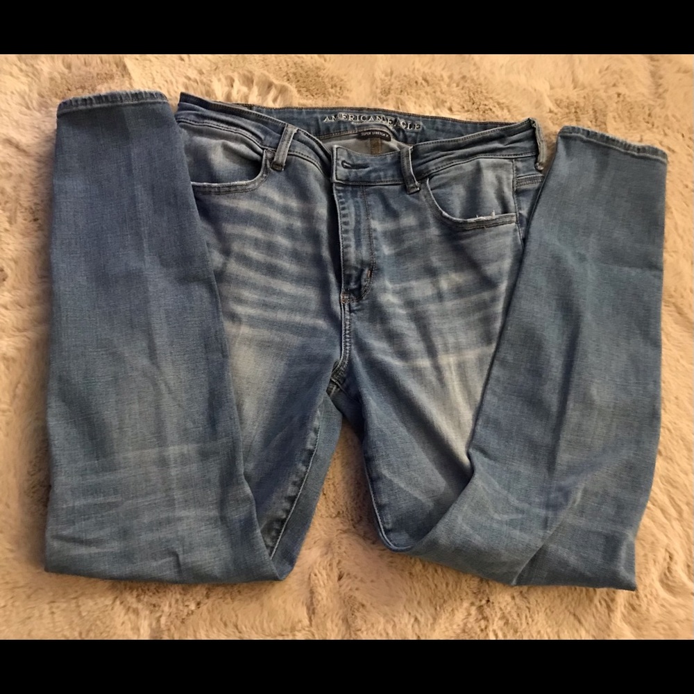 American Eagle Jeans, super stretch X, Hi-Rise Jeggings size 14